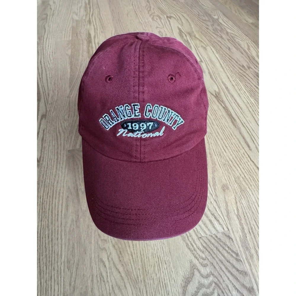 Orange County National Golf Hat Ahead Extreme Fit 1997 Maroon Logo Cap‎
